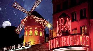 Espectáculo en el Moulin Rouge